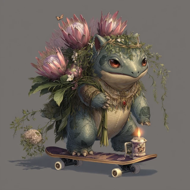 Ivysaur Skater Boi Art