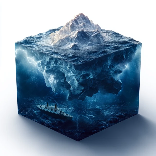 Underwater World Iceberg Titanic Cube 3D