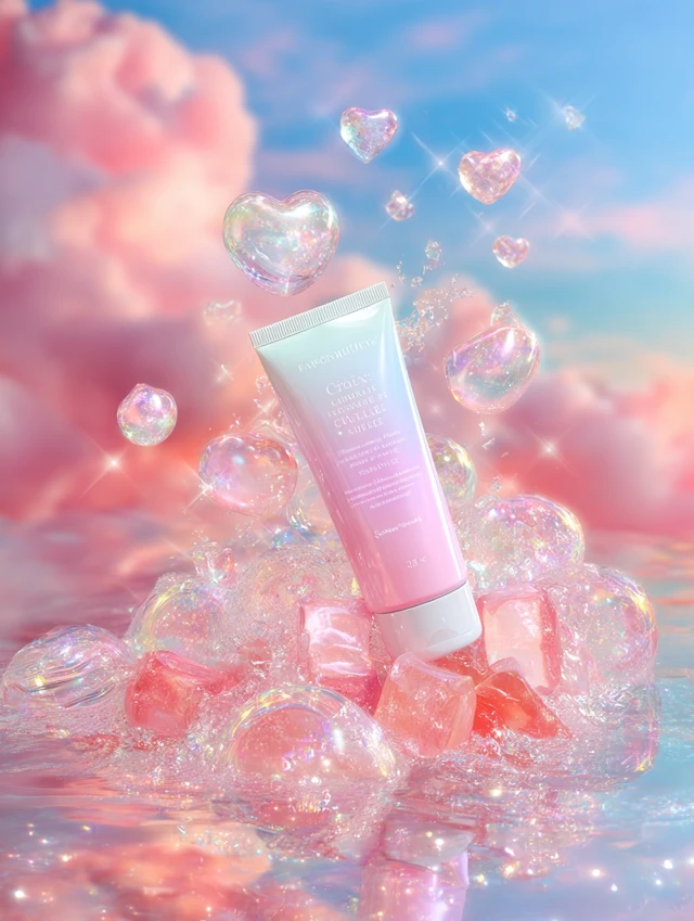 Pastel Skincare Product Photography Dreamy Aesthetic