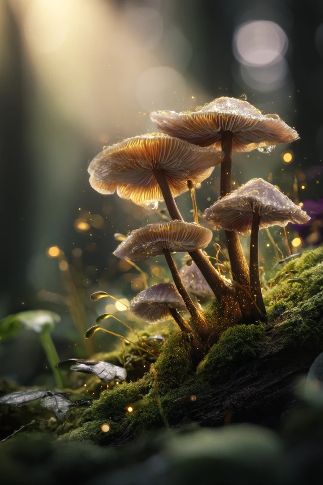 Magical Forest Mushrooms Nature Photography
