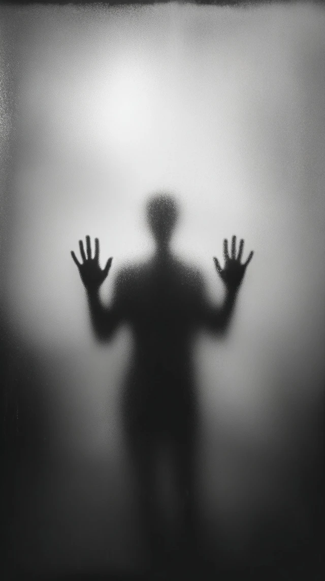 Haunting Black and White Silhouette Photograph