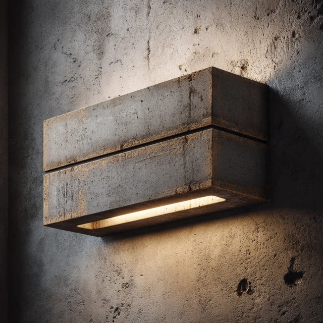 Concrete Wall Lamp Modern Lighting Design