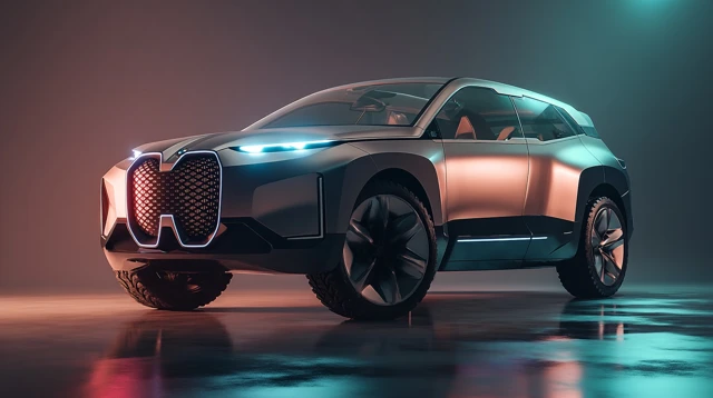 Futuristic BMW SUV Concept Car Luxury Automotive Design