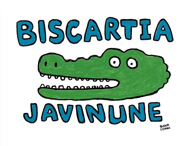Biscuitaria Javnica Blume Green Text Illustration