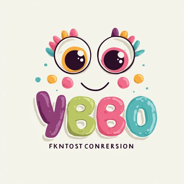 VyBoo Logo Design: Friendly Monster for Kids Clothing