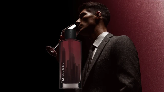 Elegant Latino Man Wine and Modern District