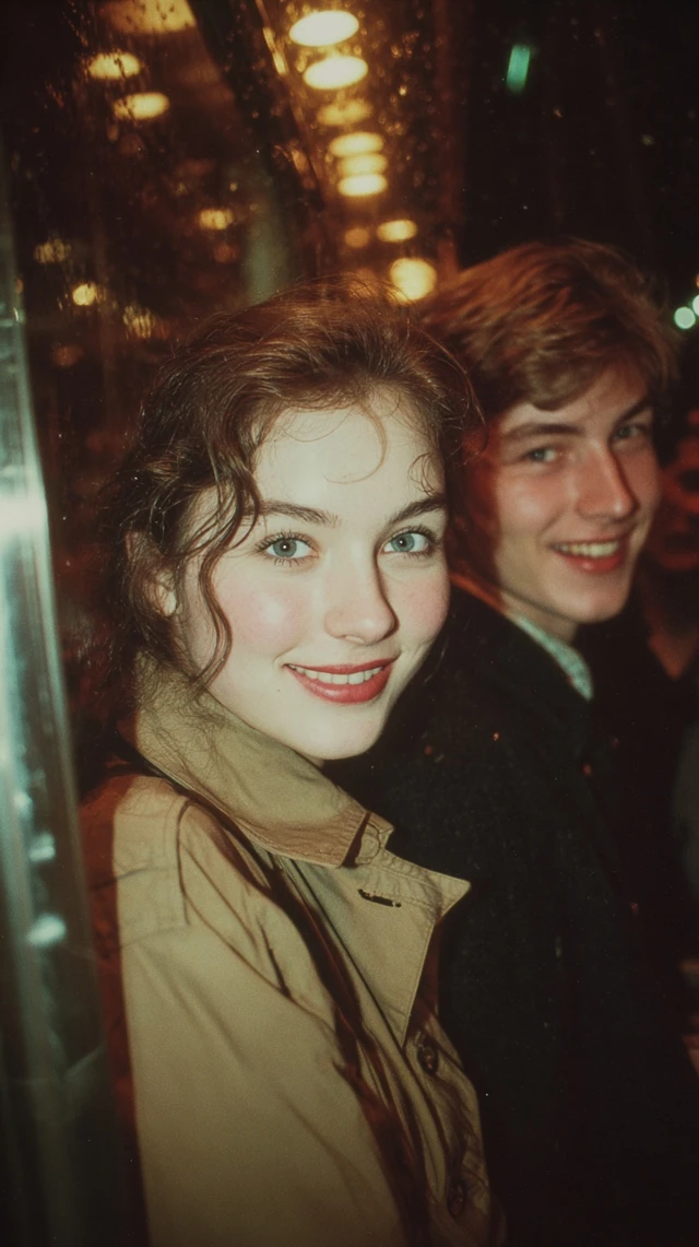 1980s Toronto Night Couple Portrait Vintage Film