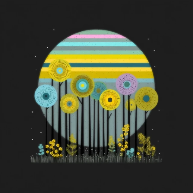 Moonydig Vector Logo Illustration Minimalist Design