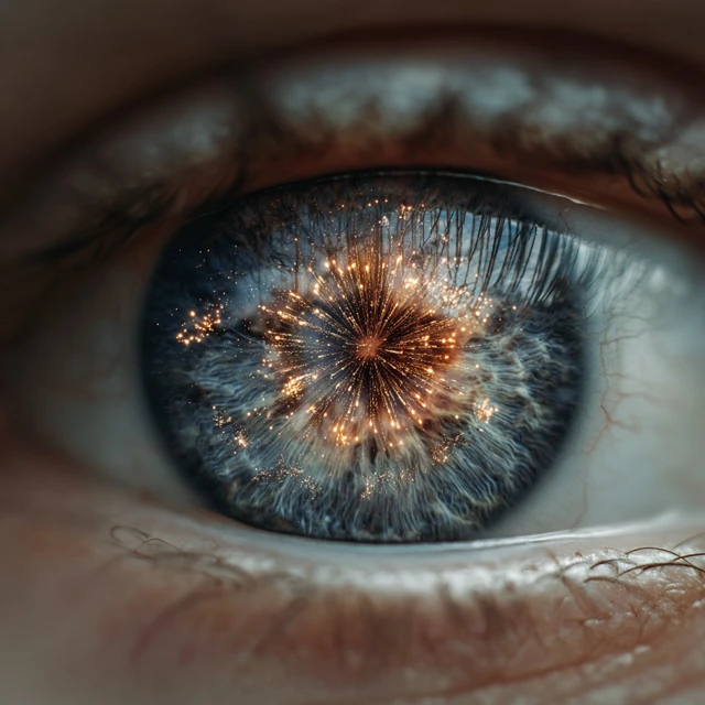 Fireworks Reflected in an Eye Creative View