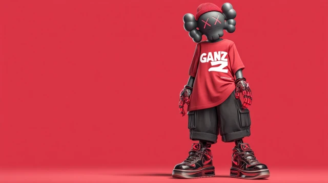 3D Robot in Streetwear Style Digital Art