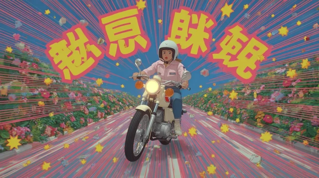 Hong Kong 90s Action Anime Motorbike Chase