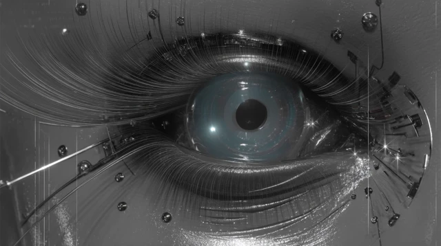 Cybernetic Eye Noir Aesthetics