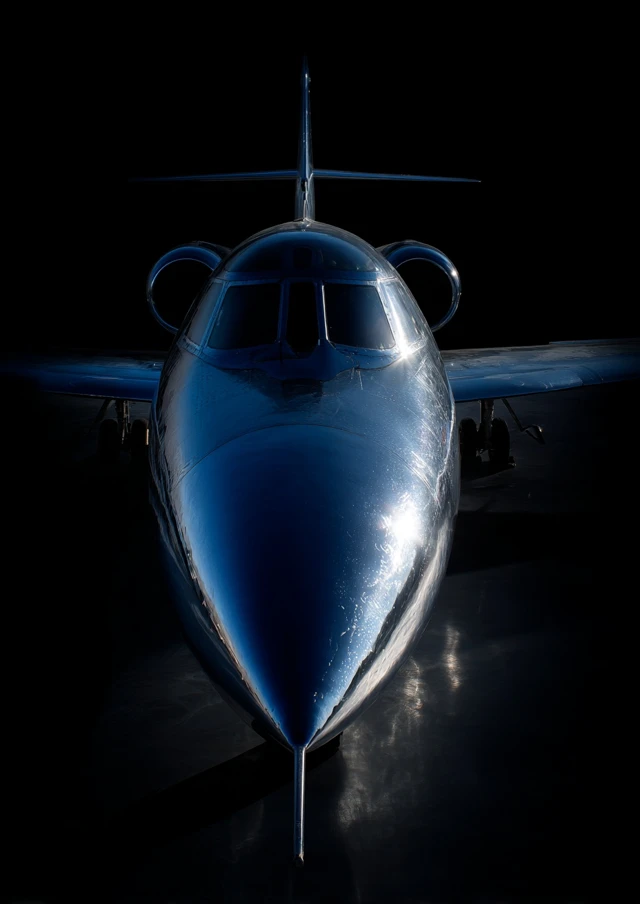 Sleek Prototype Jet Photography James Webb