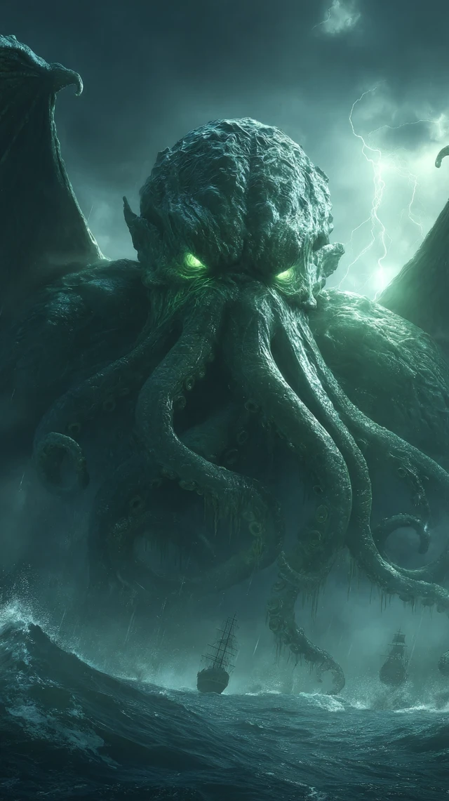 Cthulhu Rises: Epic Storm Scene