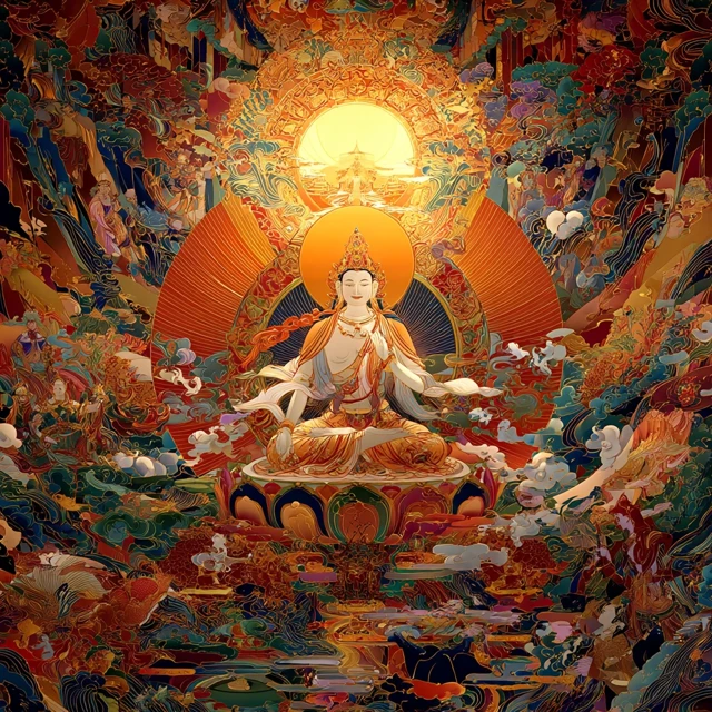 Avalokiteshvara in the Triple Chiliocosm Art