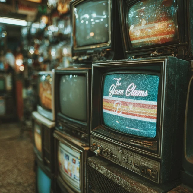 Retro TV Monitors with The Glam Lizards