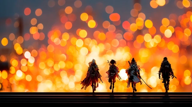 Warriors Marching Towards Firestorm