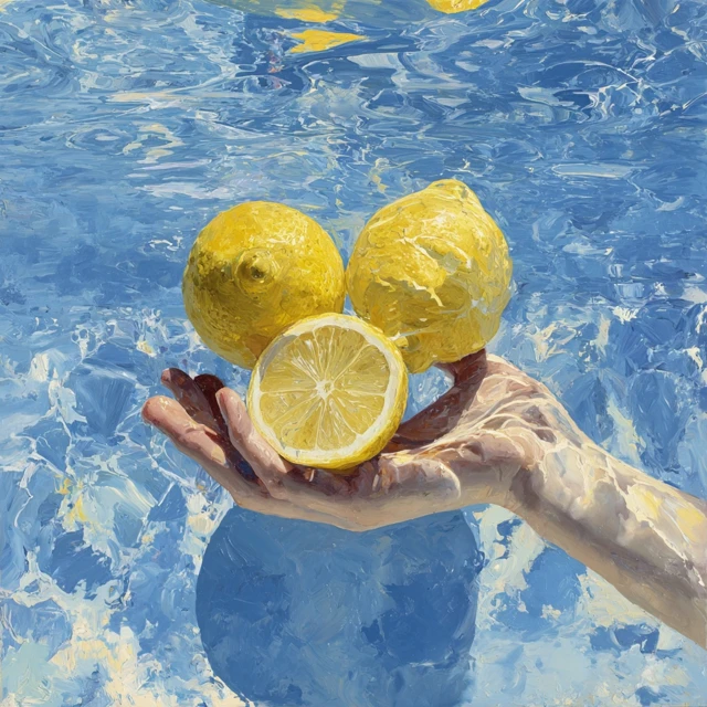 Lemons in Water A Still Life Painting