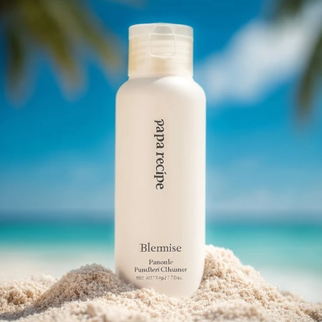 Skincare Product on a Beach Summer Vibes