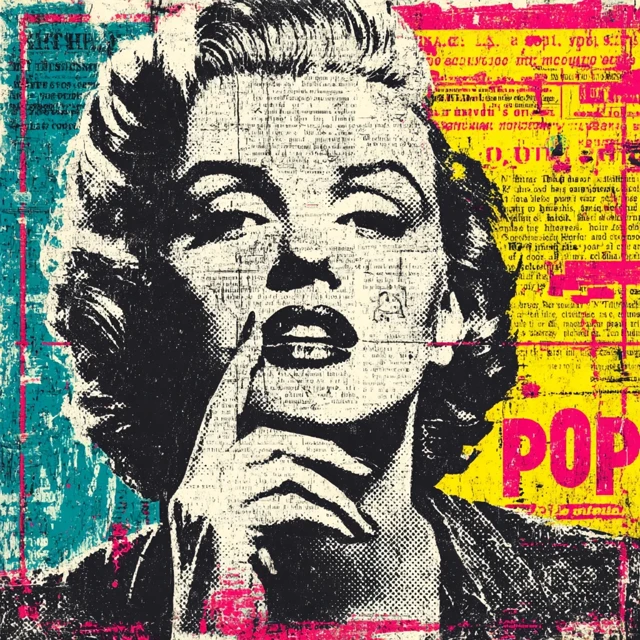 Pop Art Portrait of a Woman in the City