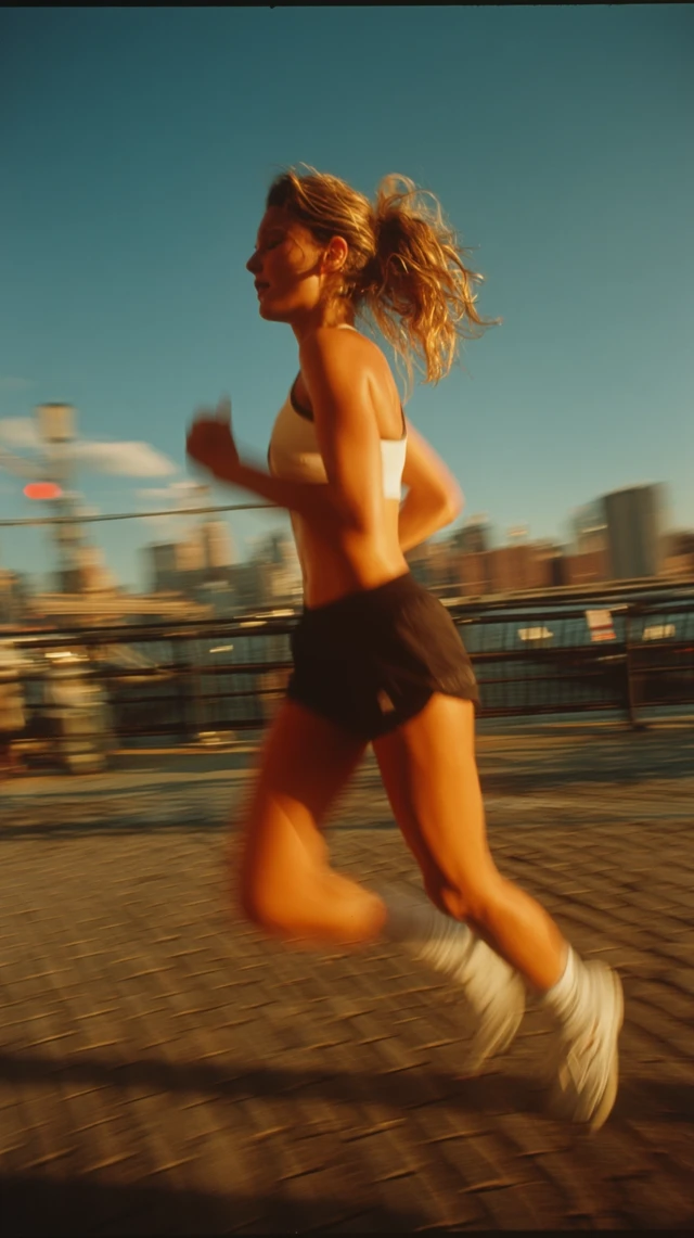 Athlete in Motion Blur Photography