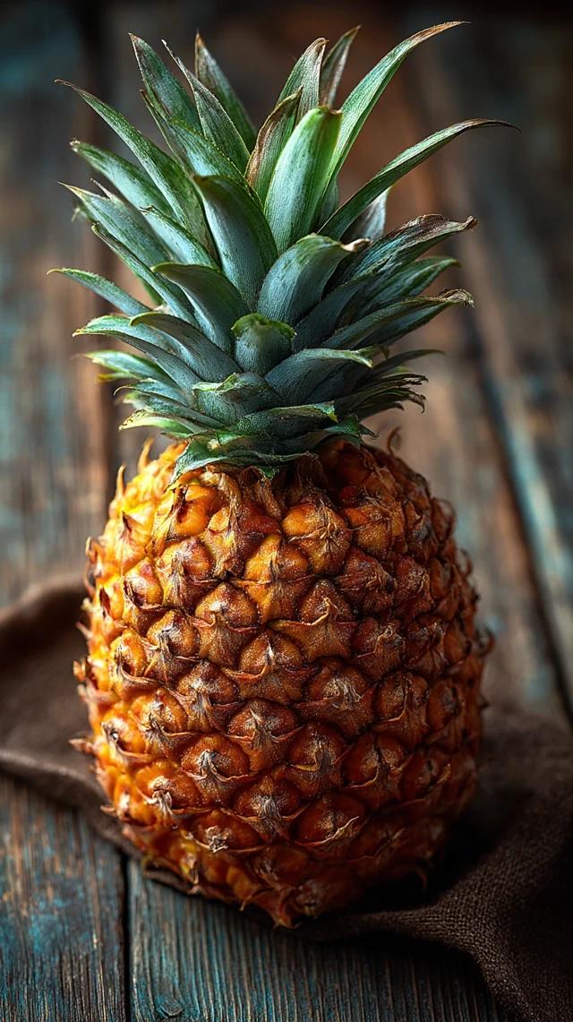 Fresh Pineapple Macro Photography
