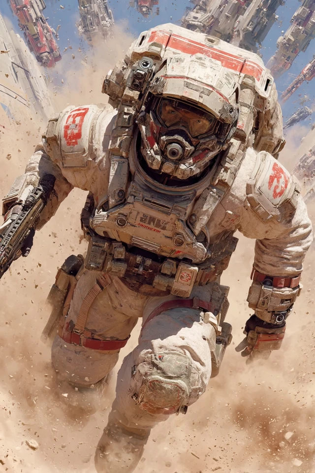 Space Engineer Action Scene