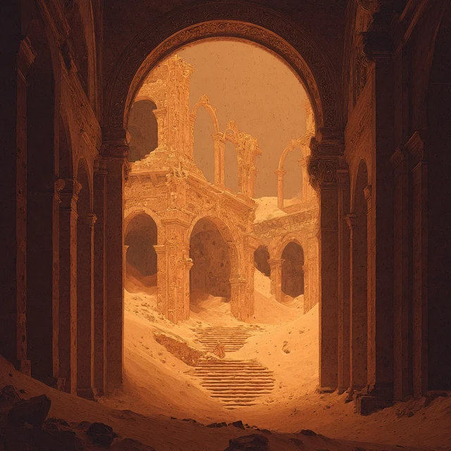 PostApocalyptic Palace Desert View Anato Finnsatrk
