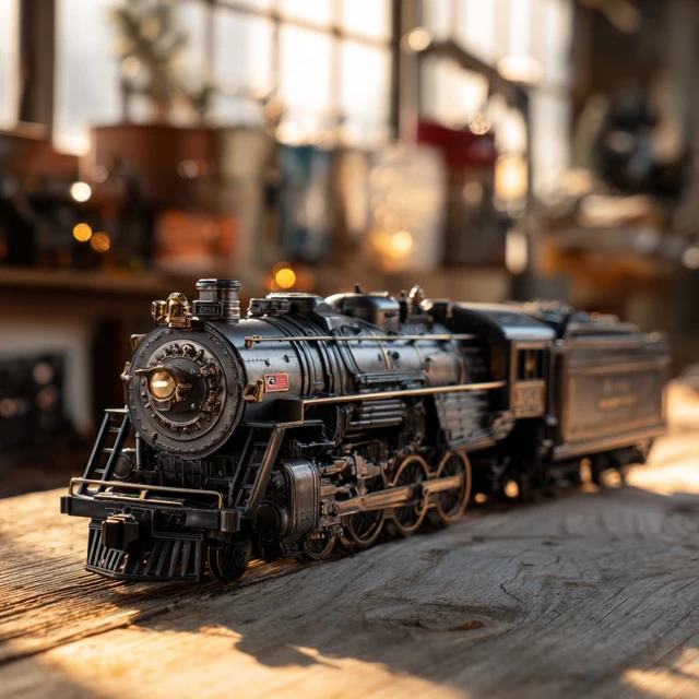 Pere Marquette 1225 Steam Locomotive Building Toy Retro