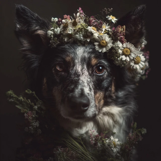Dog Portrait with Blue Eyes Stunning Photography