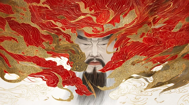 Bao Zheng Abstract Digital Painting Chinese Art