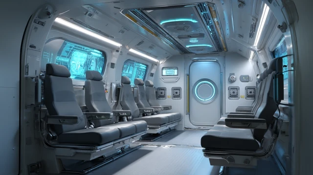 Futuristic Aircraft Interior Design