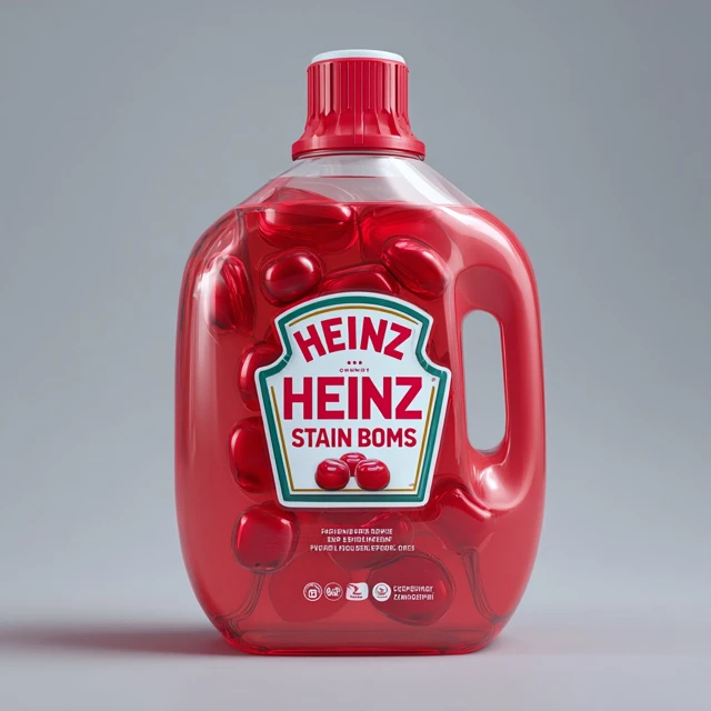 Heinz Stain Bombs Laundry Detergent 3D Render