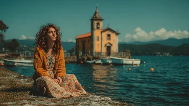 Girl by Lake Summer Church 2025 Mexico