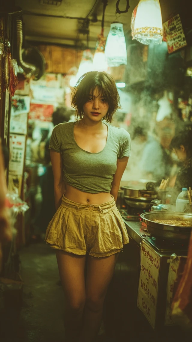 Korean Woman in Shabu Shabu Restaurant Photography