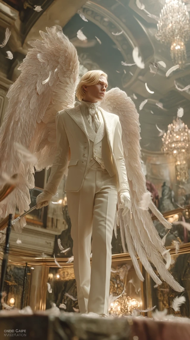 Age of Apocalypse Angel in White Suit - 8K Ultra Detail