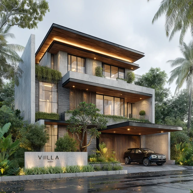 Luxury Tropical Villa: Modern Architecture