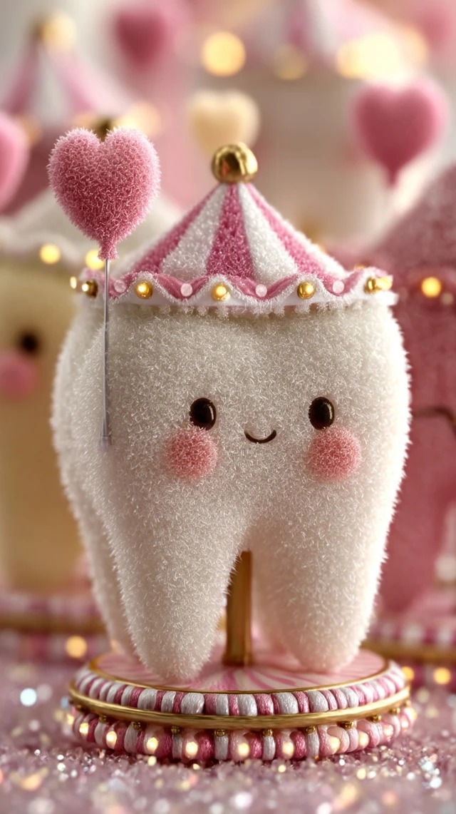 Dreamy Dental Wonderland Cute Cartoon Art