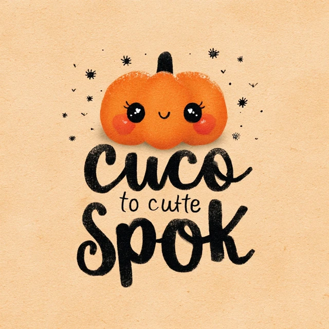 Cute Halloween Too Cute to Spook Pumpkin