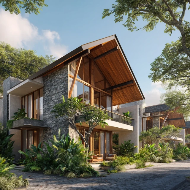 Bali Apartments with Tropical Forest Views