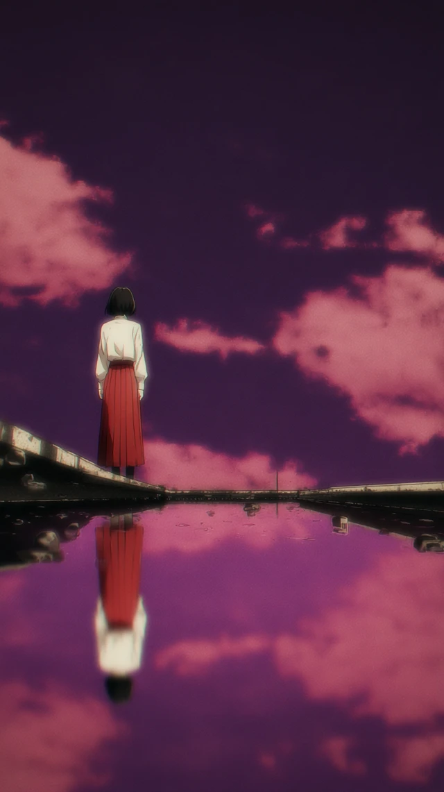Anime Illustration Empty Reflection