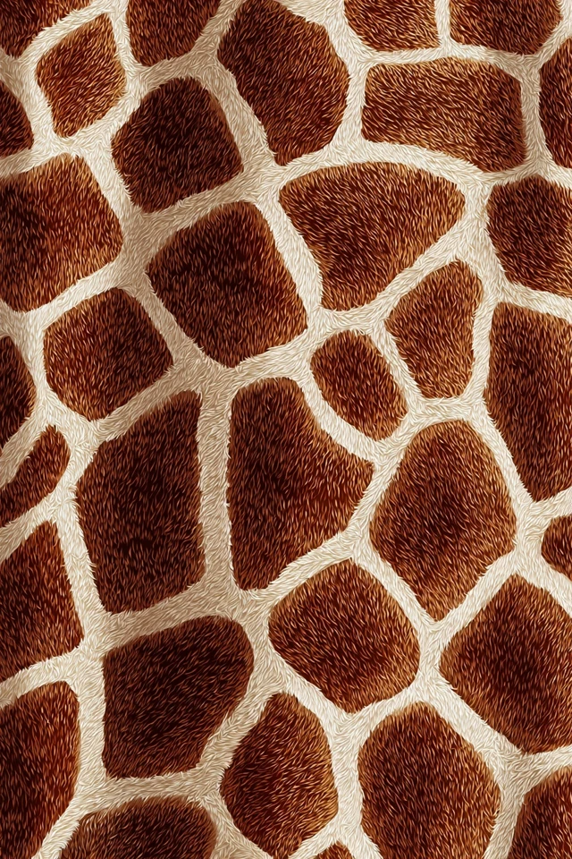 Giraffe Skin Pattern Seamless Illustration