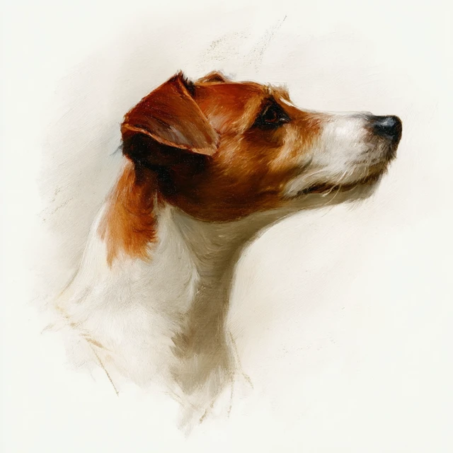 Jack Russell Terrier Portrait by John Singer Sargent
