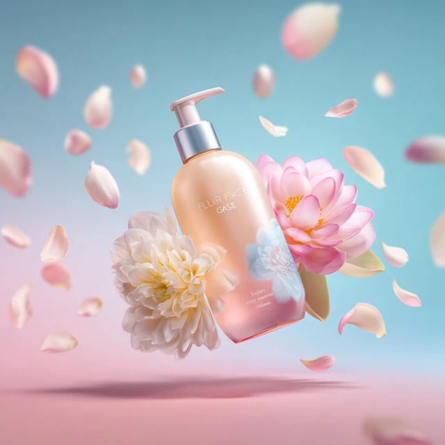 Fleur Grace Body Wash Floral Product Photography