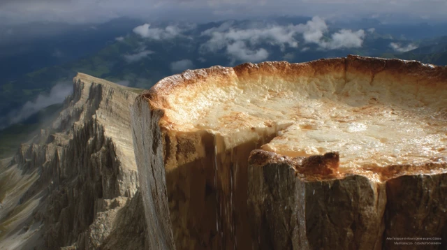 Cheesecake Mountain Fantasy Landscape