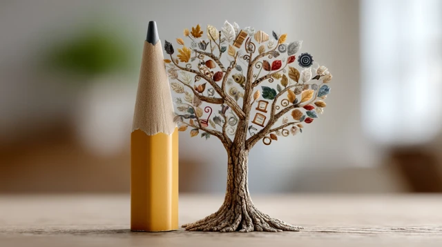 Pencil Tree Illustration Art Music Invention