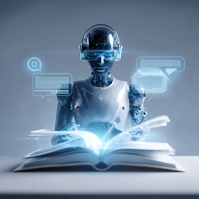 Futuristic AI Assistant Digital Interface Holographic