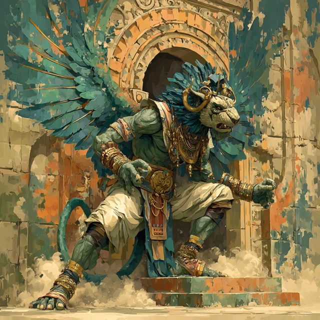 Pazuzu Demonic Deity Digital Painting Ancient Art