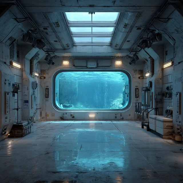 Underwater Research Station Industrial Room