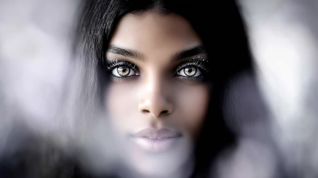 60s Supermodel Portrait Stunning Beauty